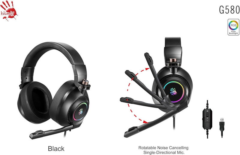 Bloody G580 7.1 Surround Sound RGB USB MICROFONT (Gamer) Tasche