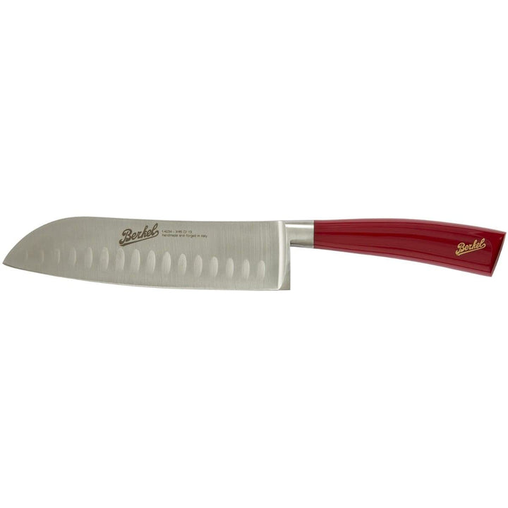 Van Berkel Santoku Knife Elegance Serie - Klingenlänge: 18 cm - Griff: Rot|*Blisterverpackung* Rot B