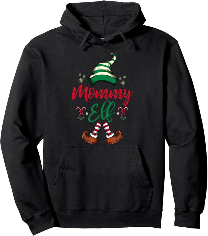 Familie Partnerlook Pajama Weihnachten Geschenk Mama Elfe Pullover Hoodie
