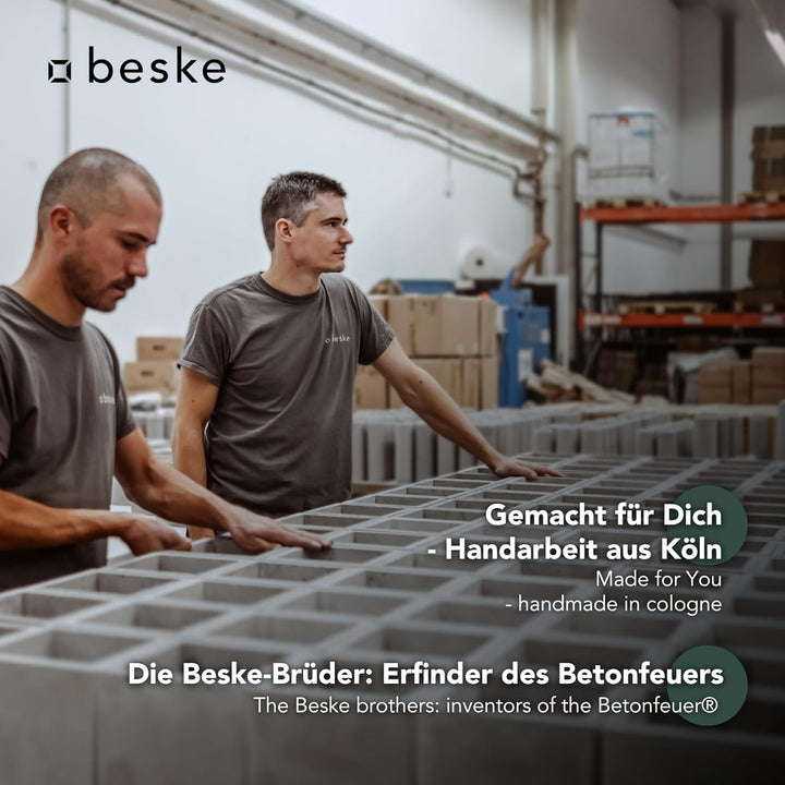 Beton Weinkühler Flaschenkühler 'Eiskar' der Beske-Manufaktur (Ø 14cm, h21,5cm) für Flaschen bis Ø9,