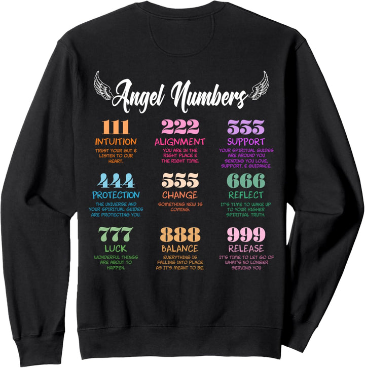 Angel Numbers Trend Zitat Sweatshirt