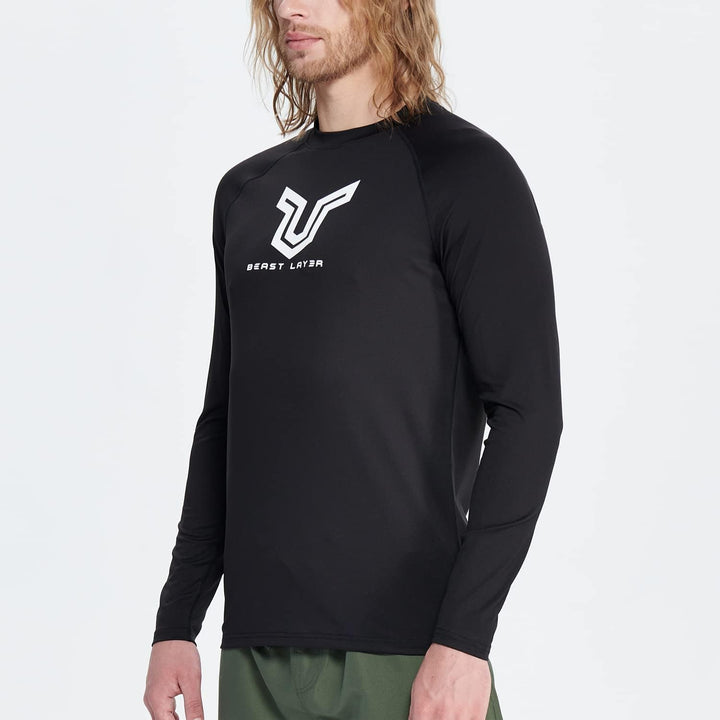 HUGE SPORTS Herren Festes Rashguard Langarm Surfen Schwimmshirt Langarmshirt alle Outdoor Aktivitäte