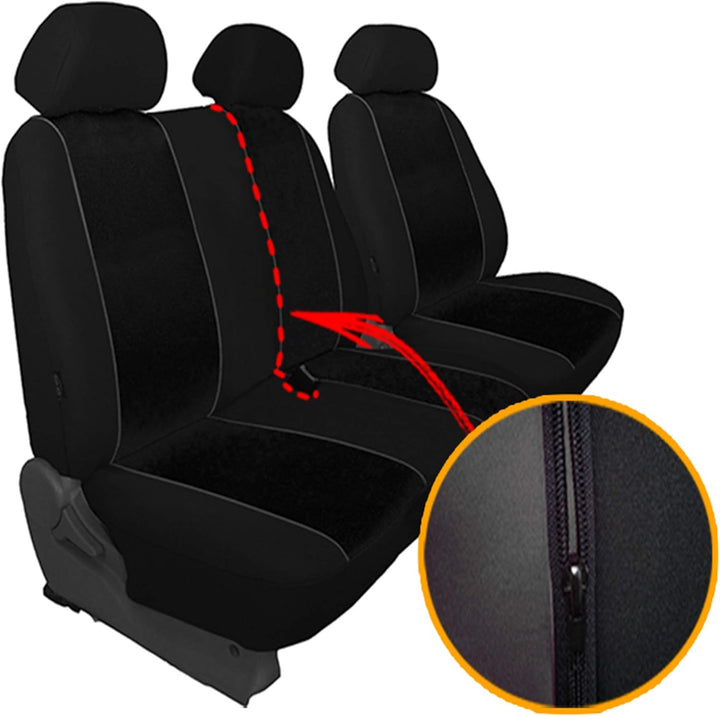 GSC Sitzbezüge Universal Schonbezüge 1+2 kompatibel mit FIAT Scudo I