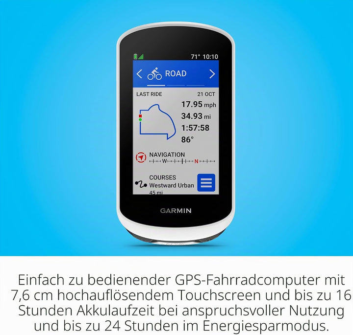 Garmin Edge® Explore 2 Power, einfach zu bedienender GPS-Fahrrad-Navigator, eBike-Kompatibilität, Ka