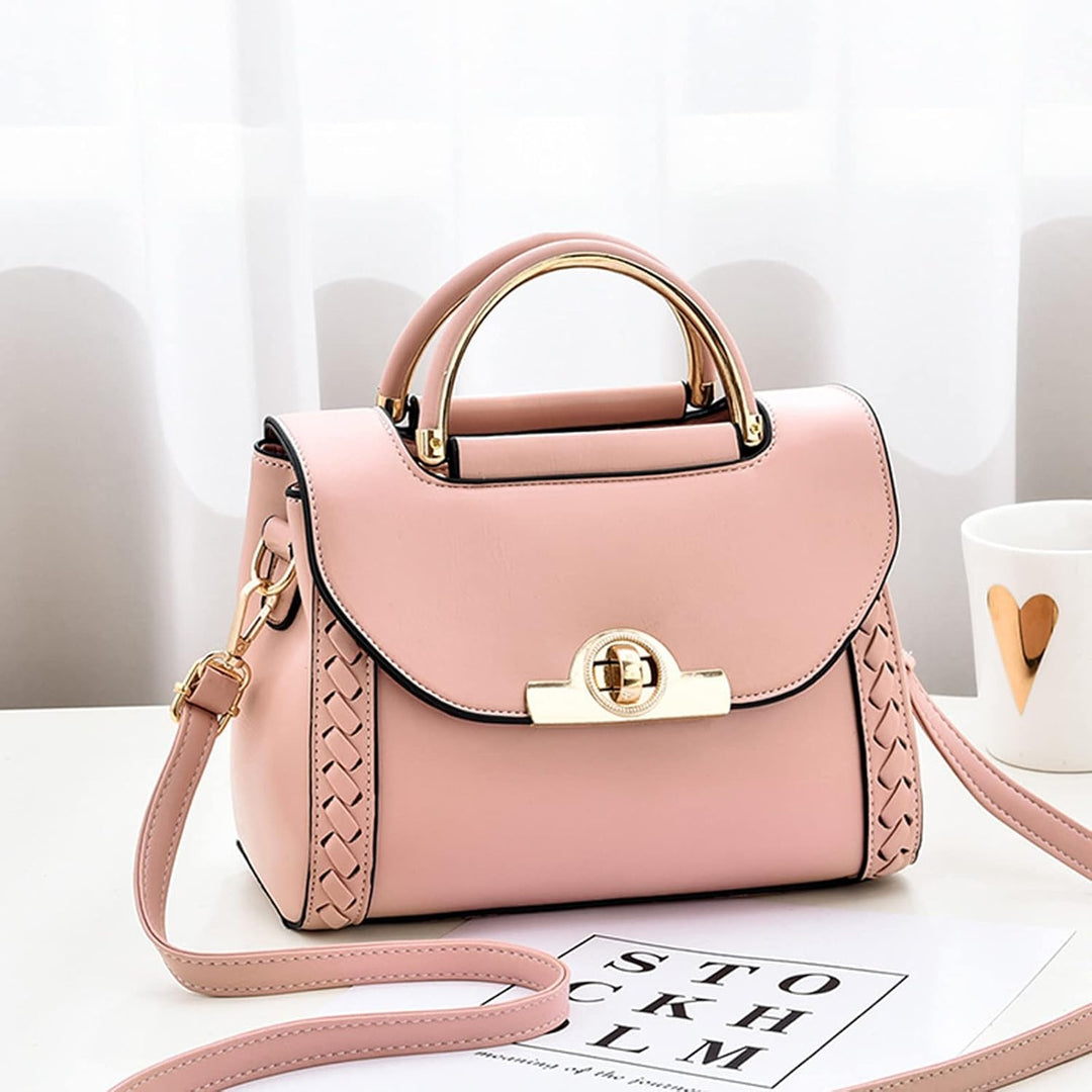NICOLE &amp; DORIS Damen Handtasche Klein Umhängetasche PU Leder Handtaschen Elegante Schultertasche Cro