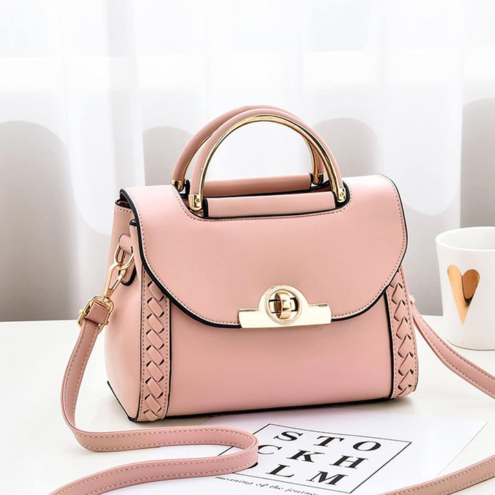 NICOLE &amp; DORIS Damen Handtasche Klein Umhängetasche PU Leder Handtaschen Elegante Schultertasche Cro