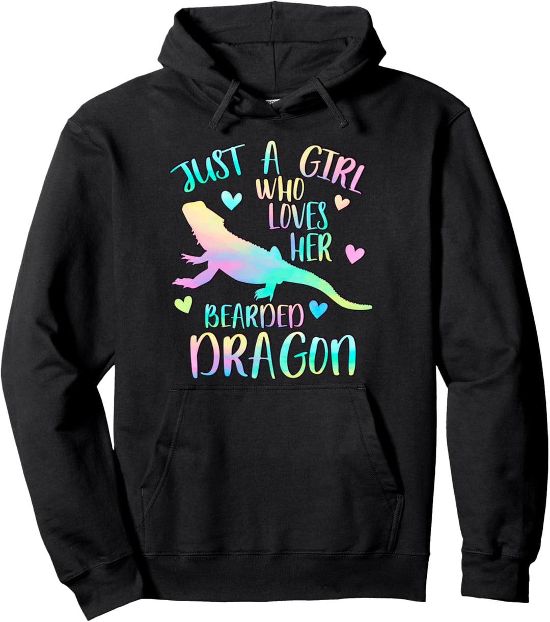 Nur ein Mädchen, das Bartagamen liebt Pullover Hoodie