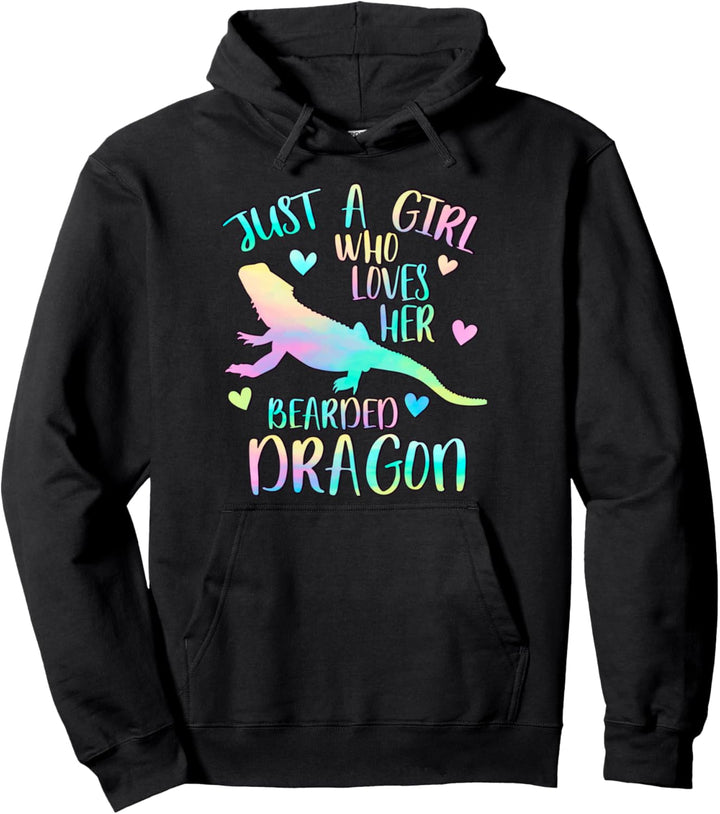 Nur ein Mädchen, das Bartagamen liebt Pullover Hoodie