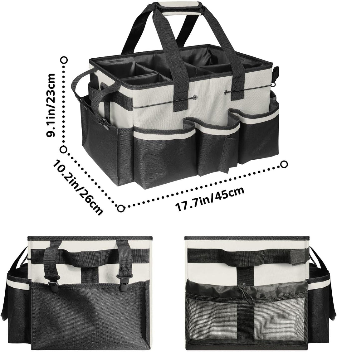 Boczif Reinigungs-Caddy-Tasche, tragbar, mit Griff, Schultergurten und Abnehmbarer Trennwand, Werkze
