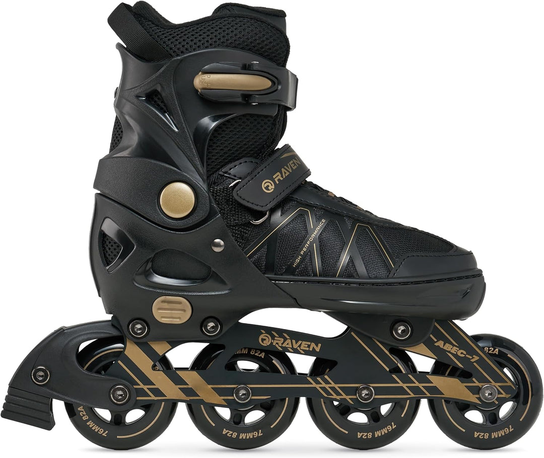 RAVEN Expert 2in1 Schlittschuhe Hockey Inline Skates Inliner für Kinder und Erwachsene verstellbar 4