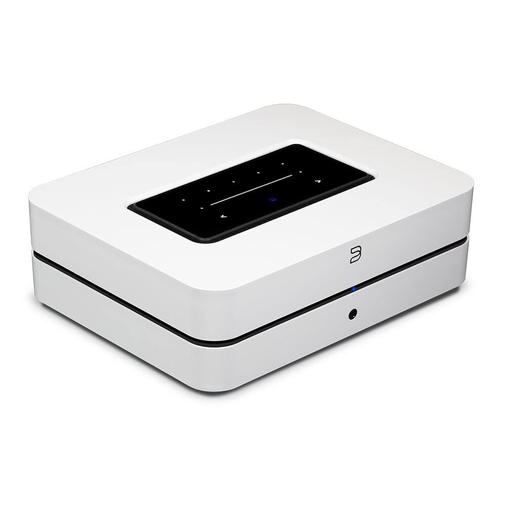Bluesound Powernode kabelloser hochauflösender Multiroom-Musik-Streamer-Verstärker - Weiss Bluesound