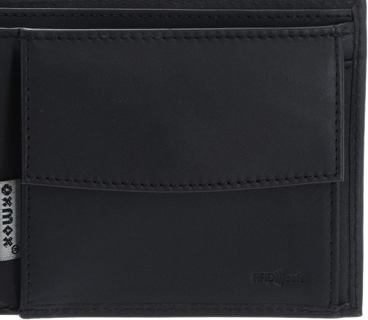 Oxmox Leather-Querscheinbörse 6cc 12 cm RFID lizard, Einheitsgrösse