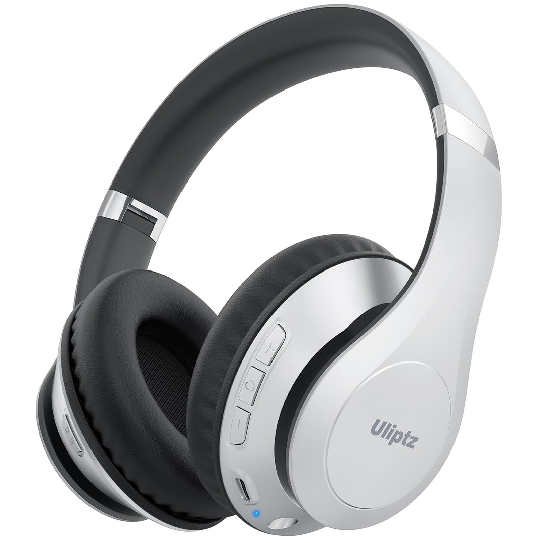 Uliptz Bluetooth Kopfhörer Over Ear, 65 Stunden Spielzeit Kopfhörer Kabellos 6 EQ-Modi, HiFi-Stereo