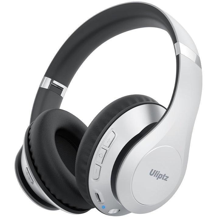 Uliptz Bluetooth Kopfhörer Over Ear, 65 Stunden Spielzeit Kopfhörer Kabellos 6 EQ-Modi, HiFi-Stereo