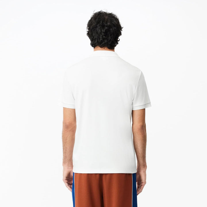 Lacoste Herren Polo-Shirt Kurzarm DH2050, Männer Polo-Hemd,2 Knopf,Regular Fit M White (001), M Whit
