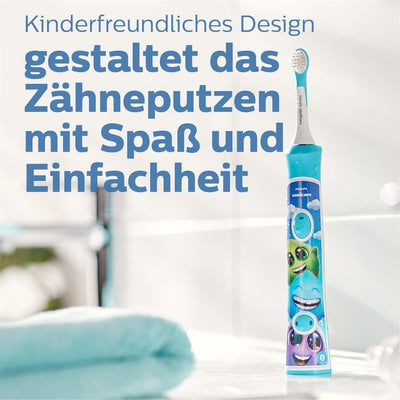 Philips Original Compact Bürstenköpfe für die Sonicare for Kids Schallzahnbürste (für Kinder ab 3 Ja