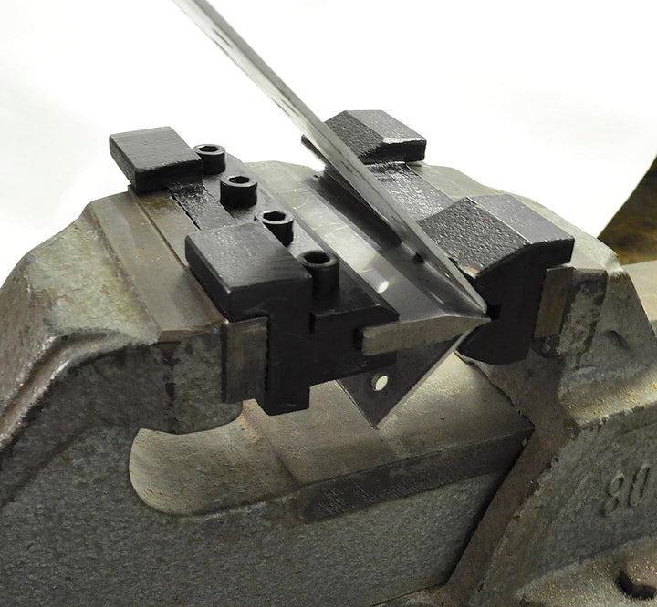 Biegevorrichtung Schraubstock 100mm Biegebacken mit Magnethalterung Abkantbacken biegen Handbieger 1