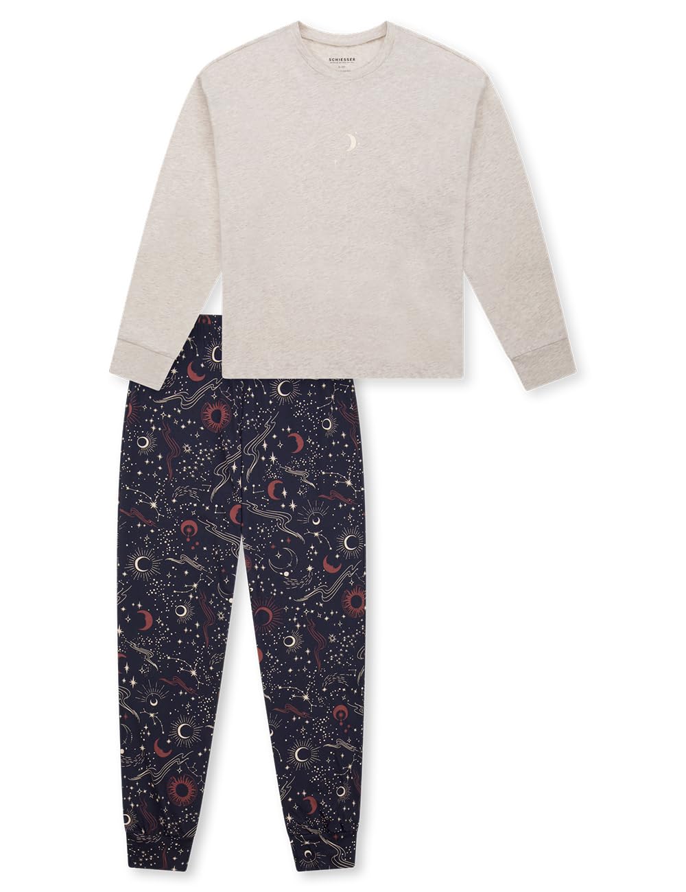 Schiesser Mädchen Schlafanzug Set Pyjama lang - 100% Organic Bio Baumwolle - Grösse 140 bis 176 140