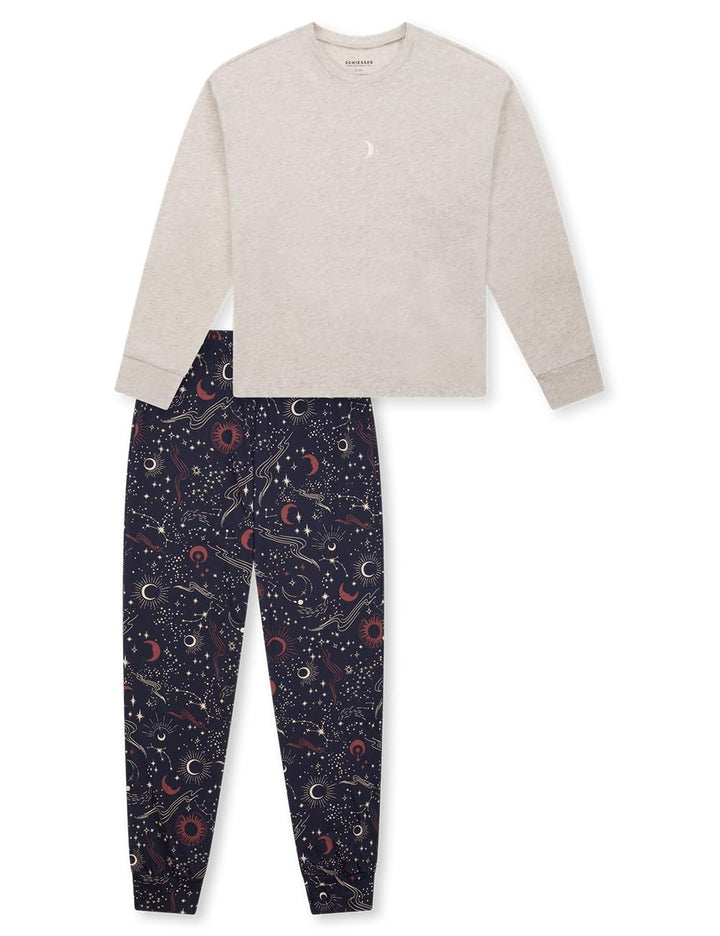Schiesser Mädchen Schlafanzug Set Pyjama lang - 100% Organic Bio Baumwolle - Grösse 140 bis 176 140