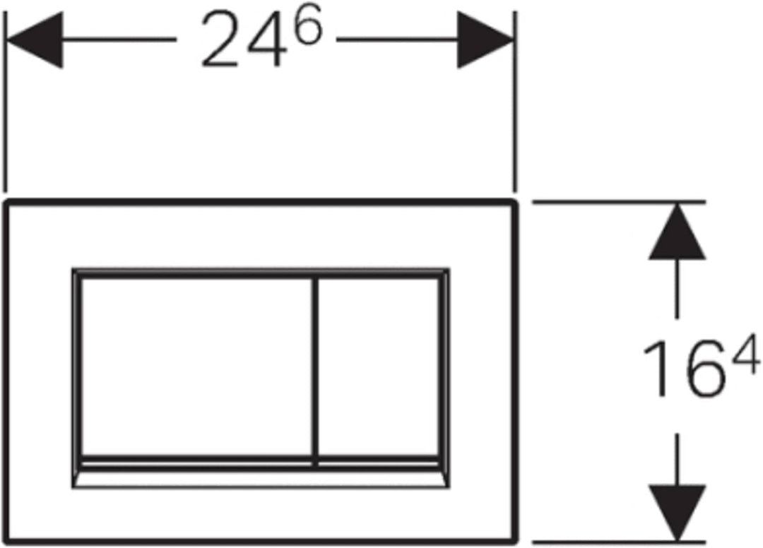 Geberit Revisionsplatte, ‎115.883.KJ.1, Weiss - Sigma 30, 1 Weiss - Sigma 30 Sigma 30 weiss, Weiss -