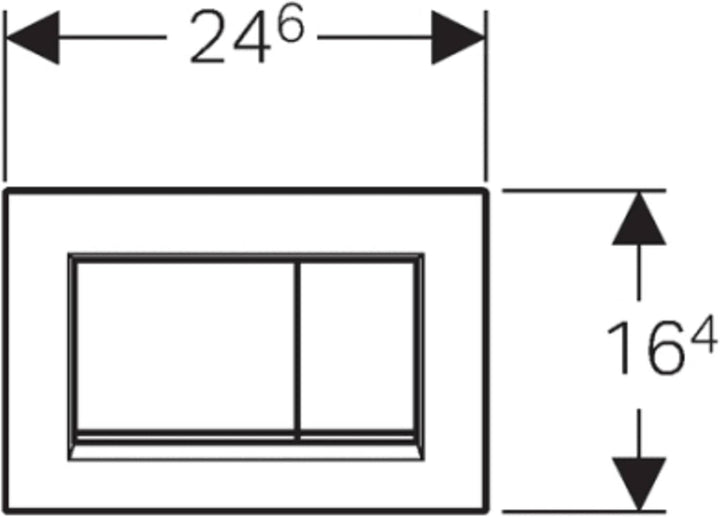 Geberit Revisionsplatte, ‎115.883.KJ.1, Weiss - Sigma 30, 1 Weiss - Sigma 30 Sigma 30 weiss, Weiss -