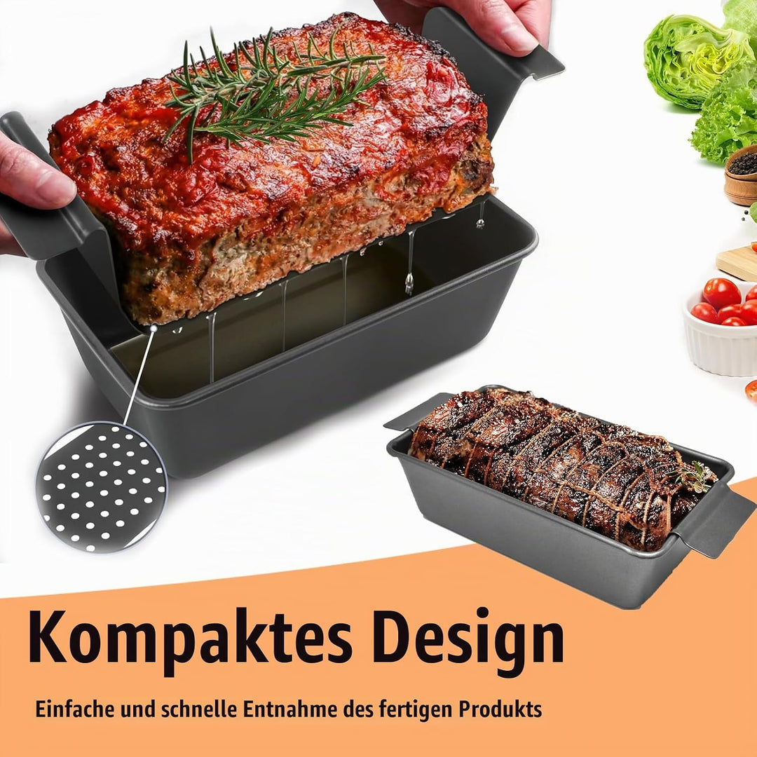 Brotbackform, Kastenform Brot, Toastbrot Backform, Karbonstahl Mit Gitterabbau Backblech, 24x14x6.5c