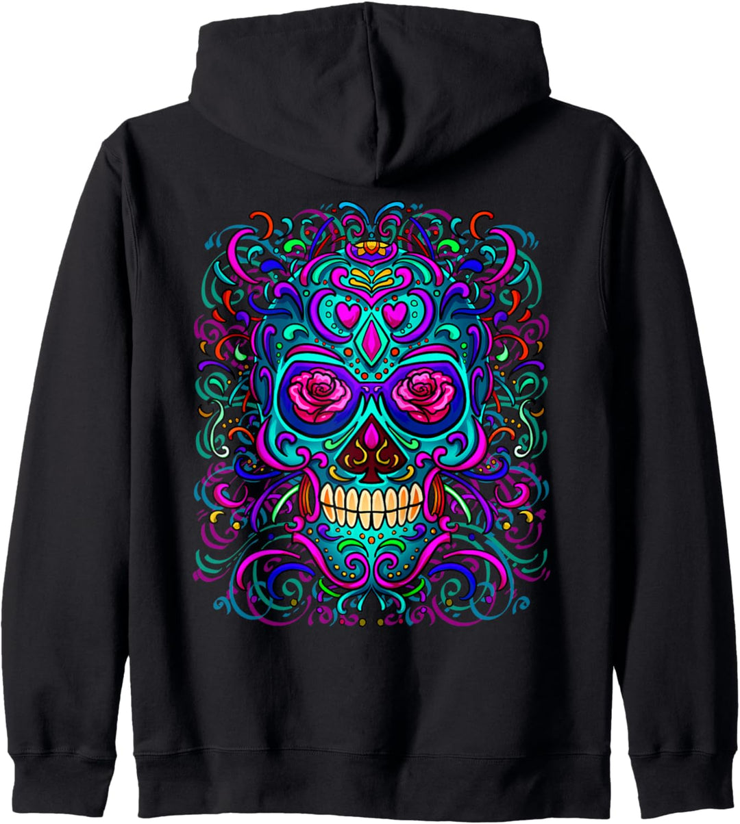 Zuckerschädel Grafik Kapuzenjacke