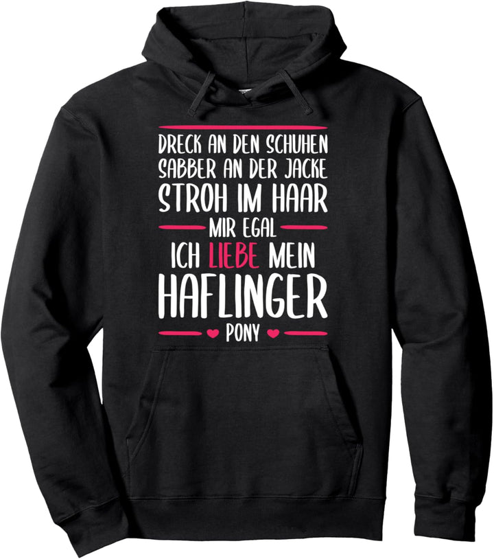 Ich liebe mein Haflinger Pony - Schönes Pferd Reiten Pullover Hoodie