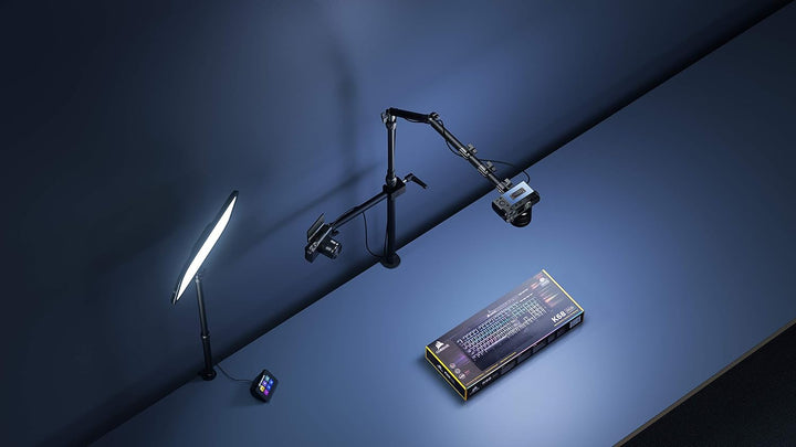 Elgato Solid Arm, Befestigungsarm mit gepolsterter Klemme für einfaches Befestigen und Anpassen von