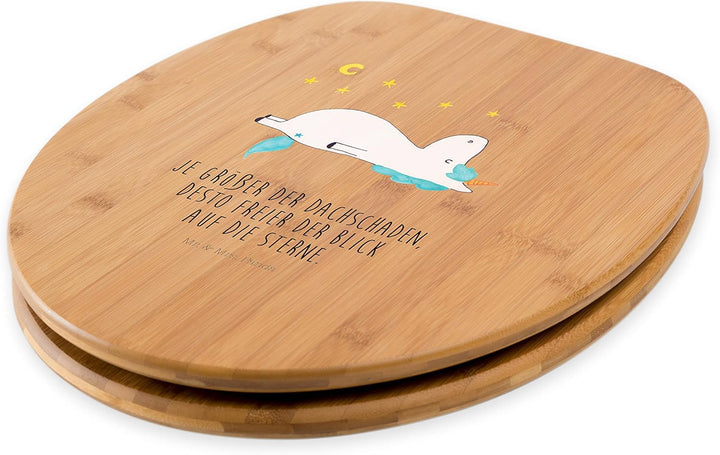 Mr. & Mrs. Panda Motiv WC Sitz Einhorn Sternenhimmel - Geschenk, Pegasus, Toilette, Klodeckel, Einho