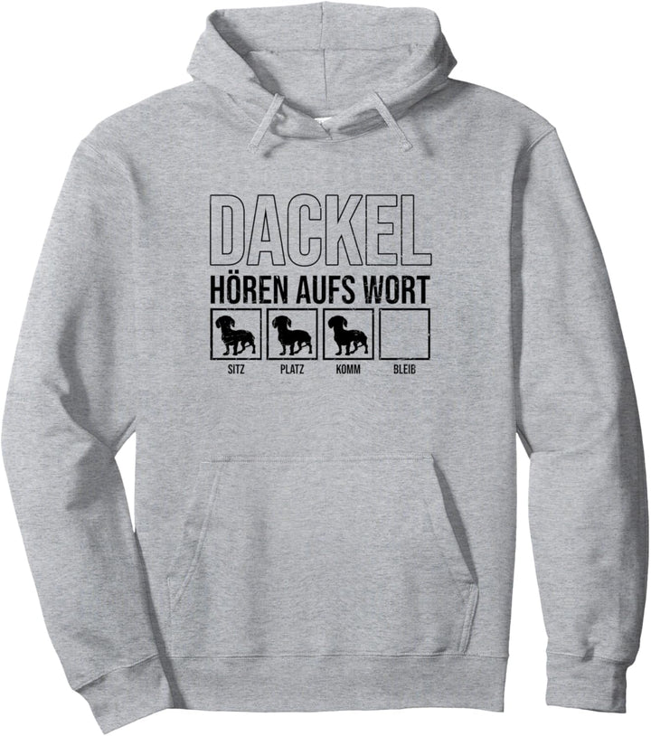 Dackel hören aufs Wort Lutsiges Dachshund & Dackel Geschenk Pullover Hoodie