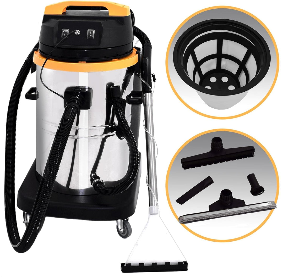 Syntrox Germany Teppichreiniger Waschsauger Shampoonierer Staubsauger Extraktionsgerät VCC-2000W-Car