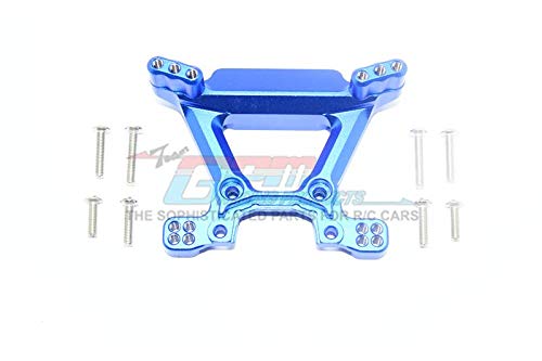 GPM for Traxxas Rustler 4X4 VXL (67076-4) Aluminum Front Shock Tower - 1Pc Set Blue