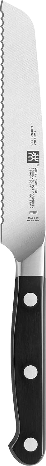 ZWILLING Pro Universalmesser, Klingenlänge: 13 cm, Rostfreier Spezialstahl, Kunststoffgriff, Schwarz