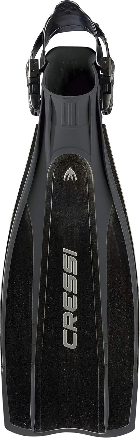 Cressi Pro Light Open Heel Tauchen Flossen L/XL (44/45) Schwarz/Schwarz, L/XL (44/45) Schwarz/Schwar