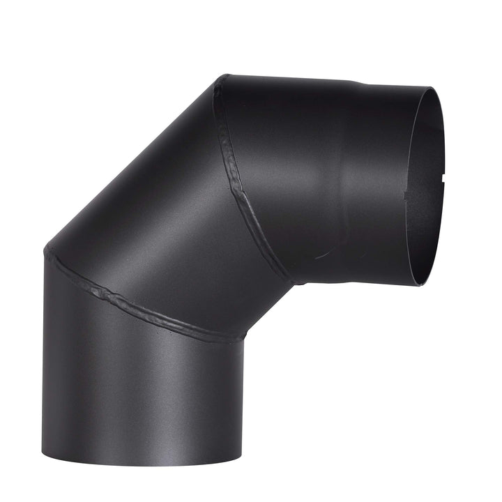 FIREFIX R150/BO Ofenrohrbogen aus 2 mm starken Stahl (Rauchrohr) in 150 mm Durchmesser, für Kaminöfe