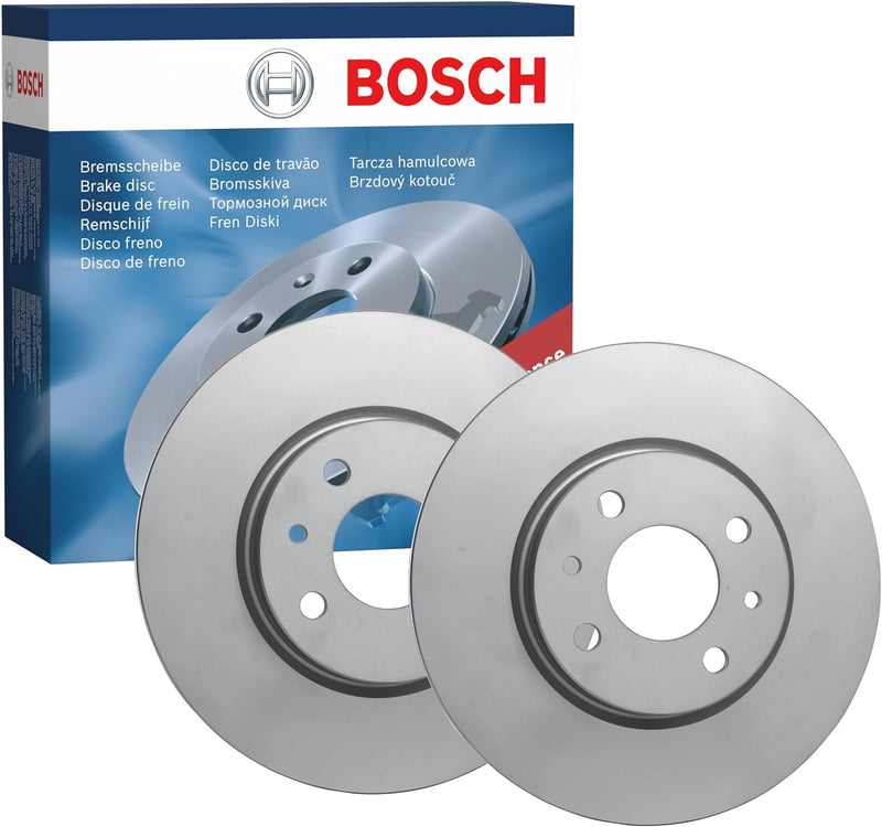 Bosch BD2044 Bremsscheiben - Vorderachse - ECE-R90 Zertifizierung - zwei Bremsscheiben pro Set