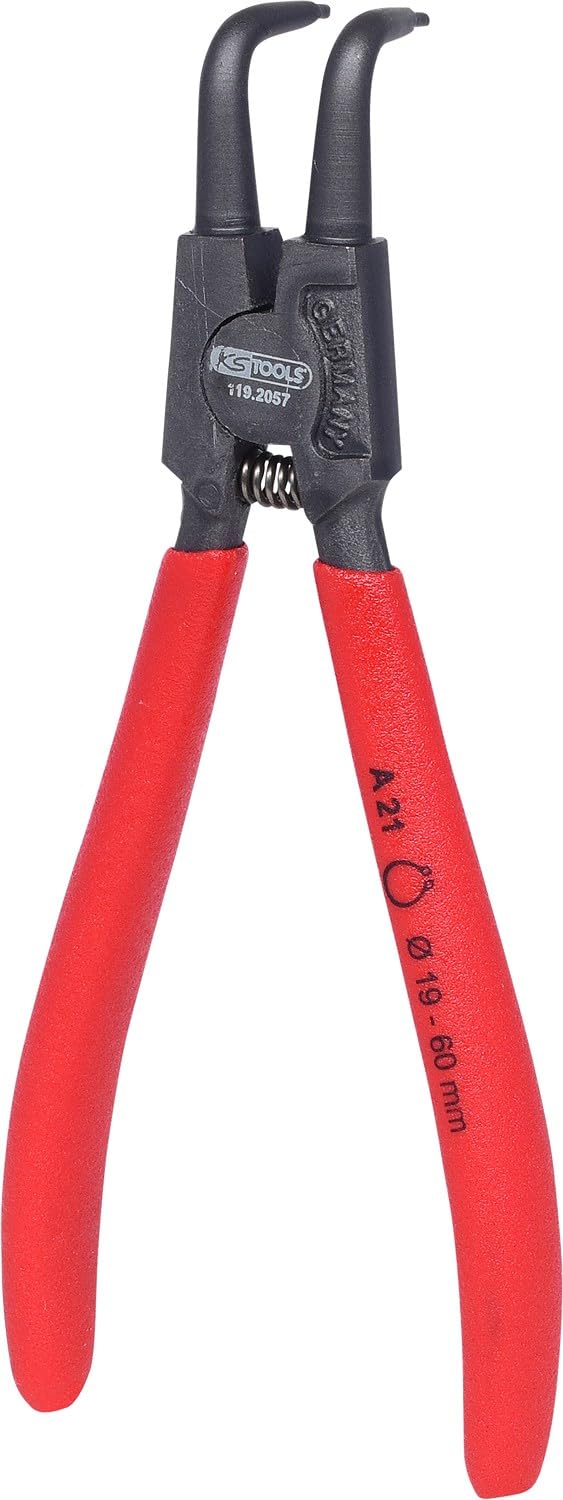 KS Tools 119.2057 Aussen-Sicherungszangen, abgewinkelt, 19-60 mm A21, 19-60 mm, A21, 19-60 mm