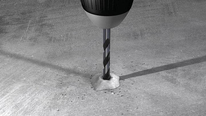 Fischer SDX Bohrer, 4 mm, für Wand, Beton, Stahlbeton, zylindrischer Schaft, 545702