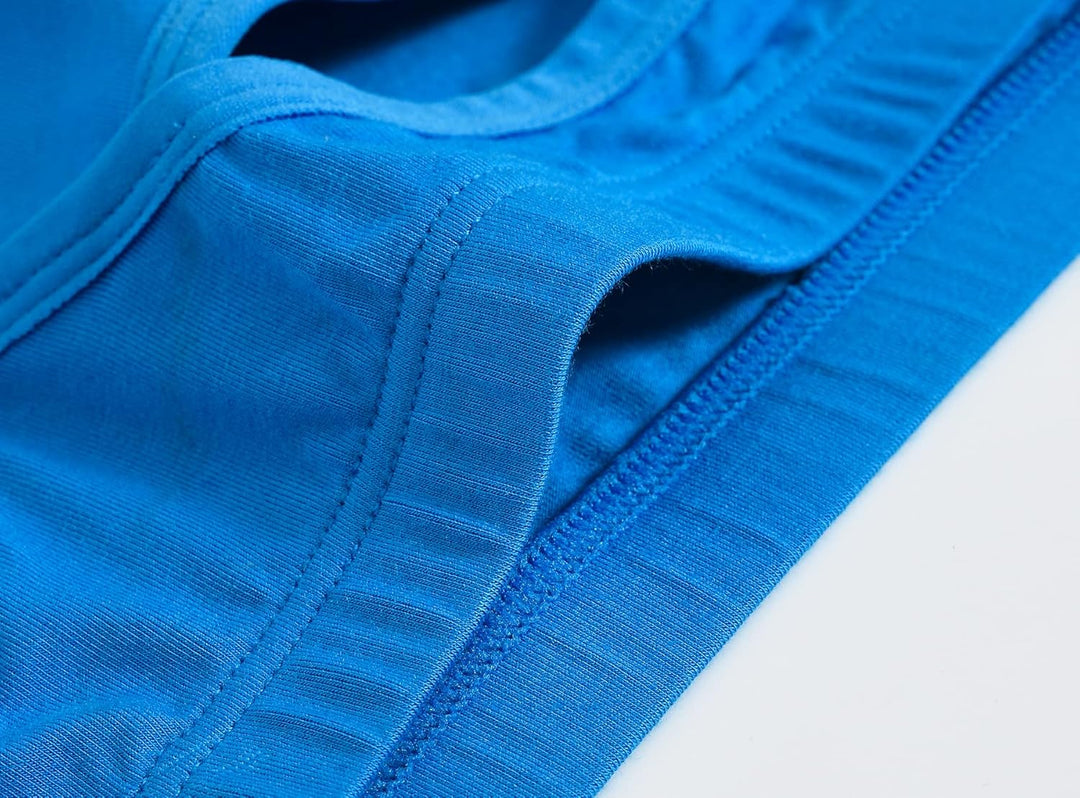 Herren Bikini Slip aus Bambusfaser Weiche Atmungsaktive Komfortable Unterwäsche mit Grossem Beutel,
