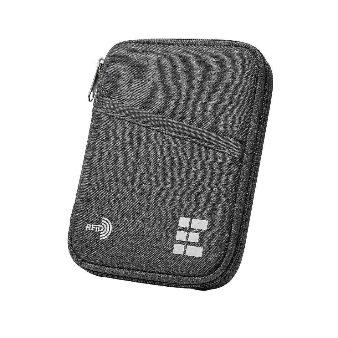 Zero Grid Reisepasshülle – Reisedokumenten-Halter mit RFID-Blockierung Shadow, Shadow