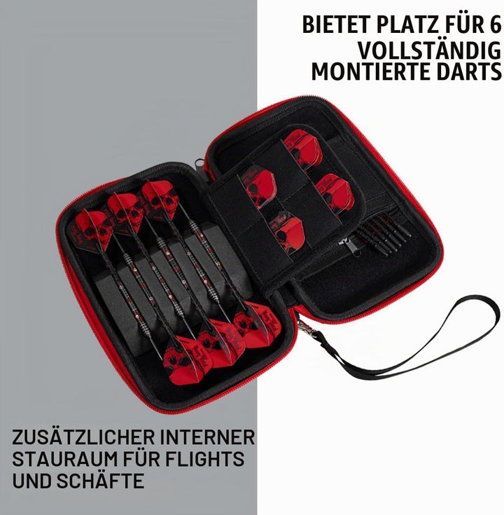 Harrows Darttasche Ryan Searle Player Pro 6 | Dart Case Dartshalter I Darts Case fasst 6 Darts | Sch