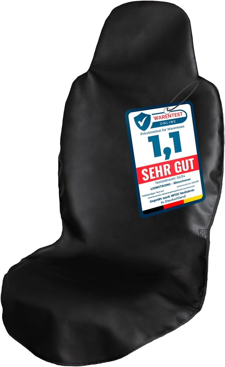 LIONSTRONG® Autositzschoner Vordersitz universell kompatibel [WASSERDICHT] - Autositzbezüge Vordersi