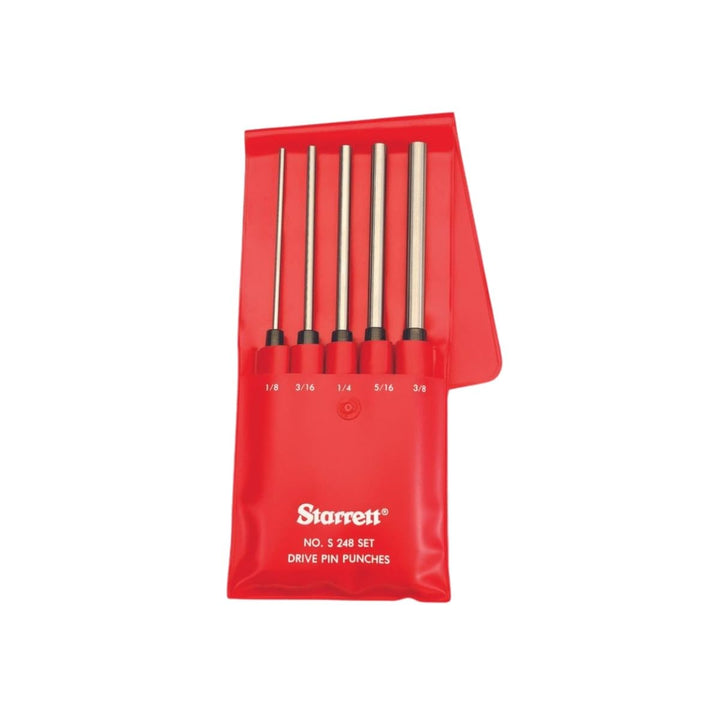 Starrett S248PC Erweiterter Laufwerksstift-Lochersatz, 1/8"-3/8" Stiftdurchmesser, 8" Gesamtlänge, 3