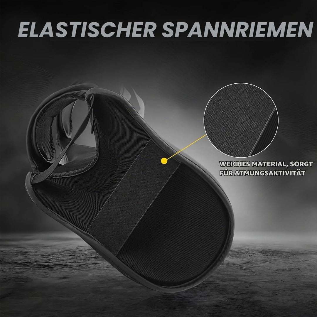 FIVING MMA Kampfsport Schienbeinschützer – gepolsterte, verstellbare Thai Boxschienbeinschützer, mit