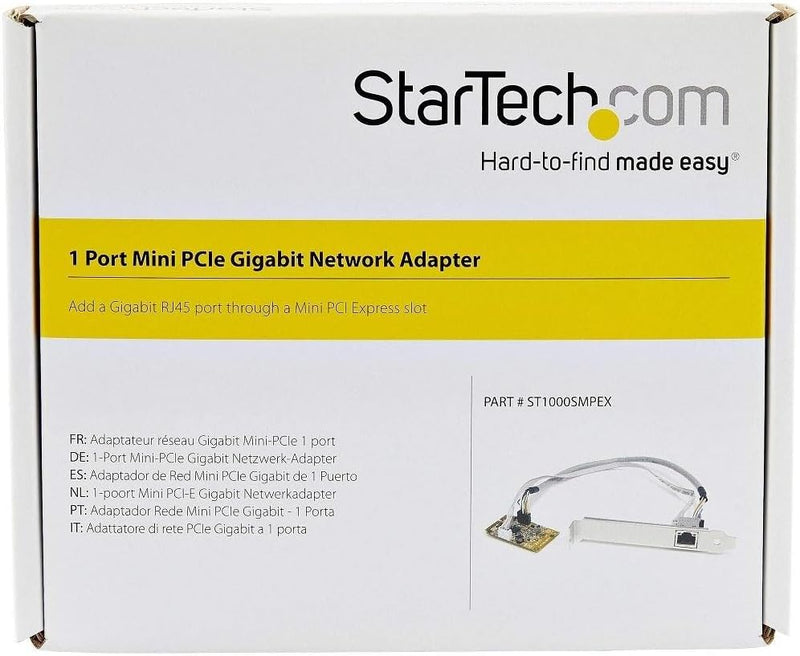 StarTech.com Mini PCI Express Gigabit Ethernet Netzwerkkarte - mini PCIe NIC Lan Adapter Karte 1 Por