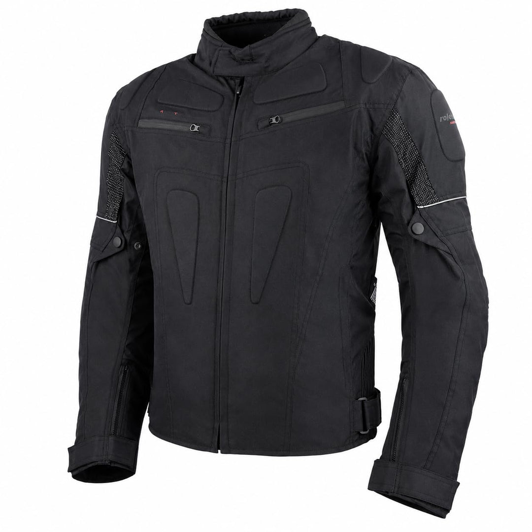 ROLEFF RACEWEAR Motorradjacke Riga, Schwarz, Grösse S