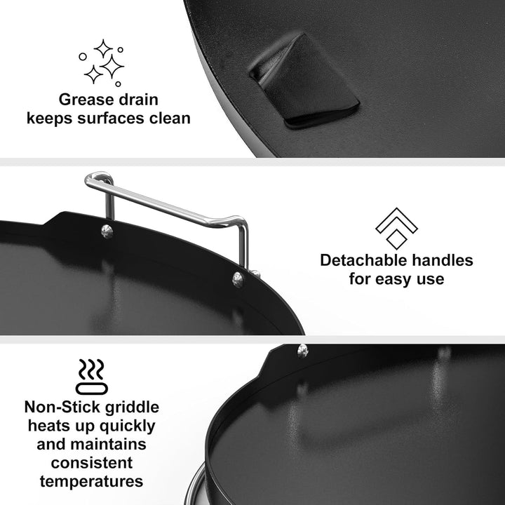 Keramikbeschichtete Grillplatte für Kamado Joe Classic, Large Big Green Egg und andere ähnliche Kera