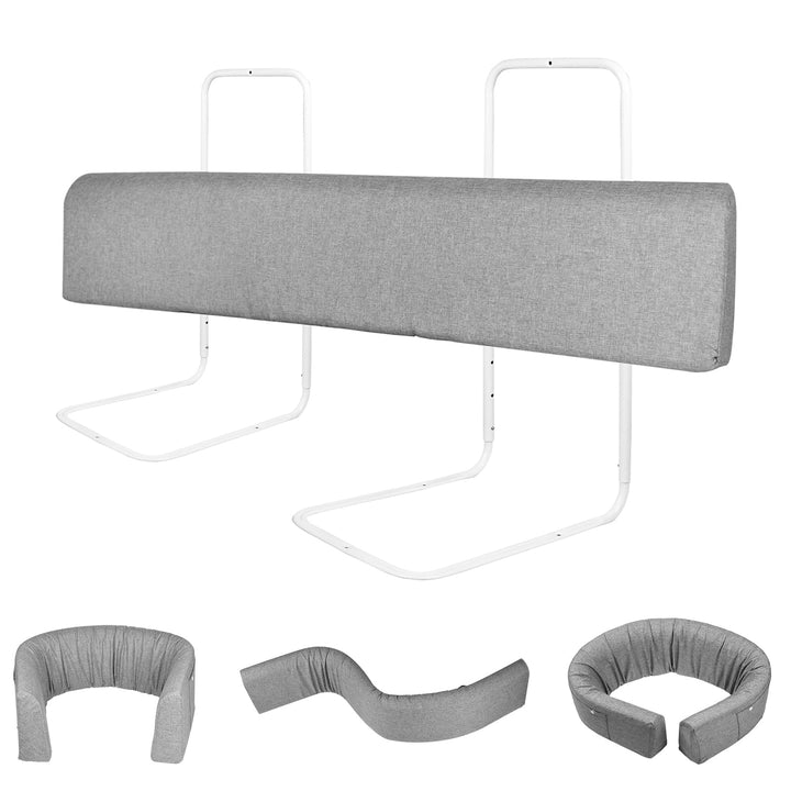 YRHome 100cm Bettgitter Bettschutzgitter Rausfallschutz für Kinder Höhenverstellbar DIY Verformbar B