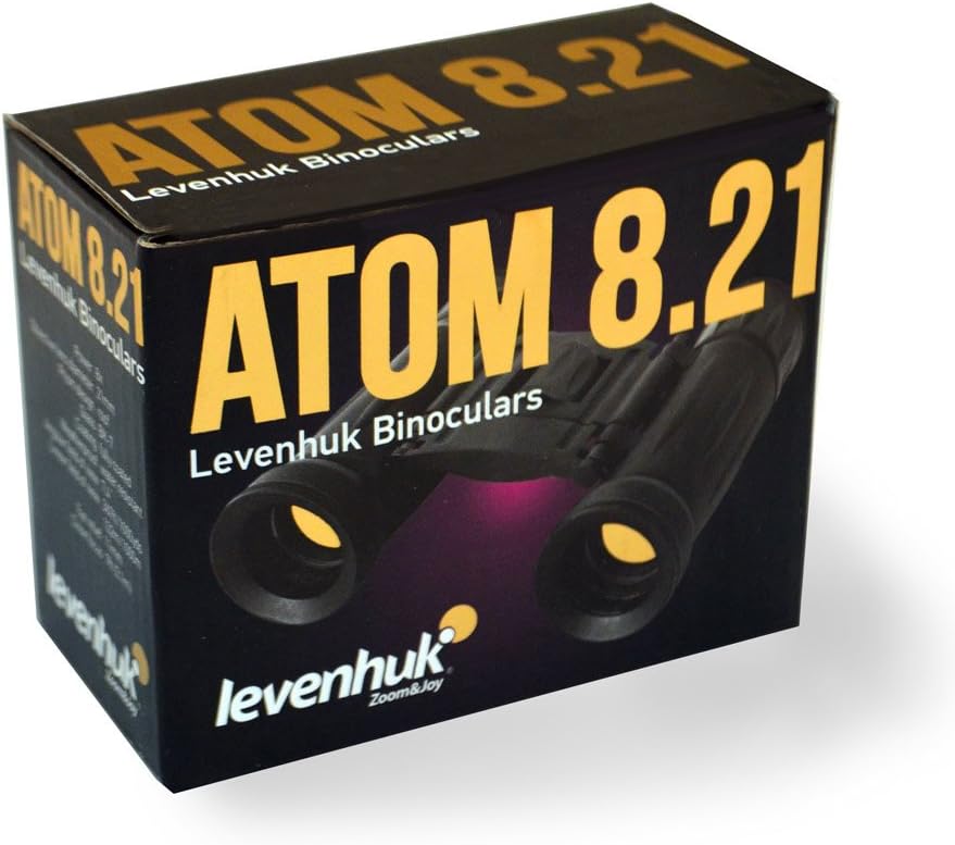 Levenhuk Atom 8x21 Ultrakompaktes Fernglas mit Vollvergüteter BK-7 Glasoptik für Naturgetreue Bilder